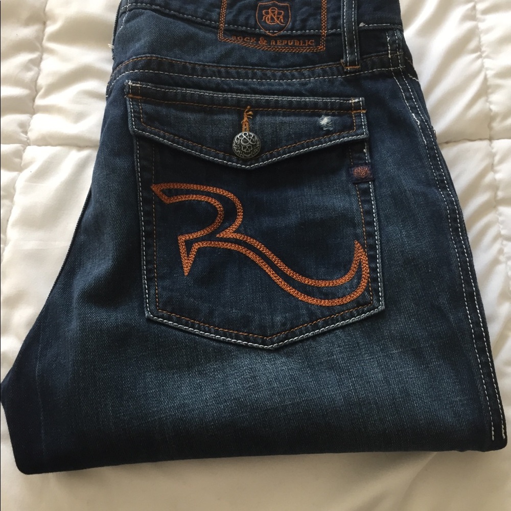 OG Rock&Republic Men’s Dark Wash Jeans!SZ32X32 EUC